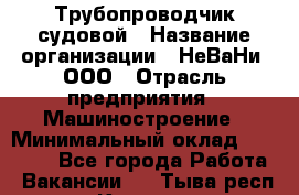 Трубопроводчик судовой › Название организации ­ НеВаНи, ООО › Отрасль предприятия ­ Машиностроение › Минимальный оклад ­ 70 000 - Все города Работа » Вакансии   . Тыва респ.,Кызыл г.